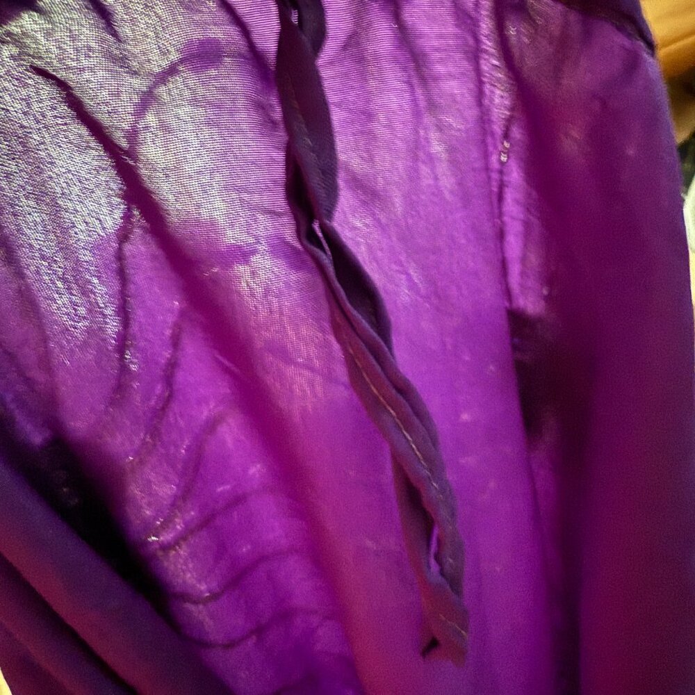 Vintage Plus Size Purple Sequin Embellished Skirt - Picture 4 of 5